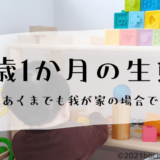 1歳1か月の生態　ぼちぼちのーと