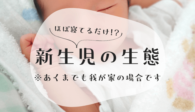 新生児の生態 ぼちぼちのーと